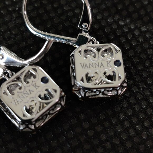 *MOVING SALE* NIB Vanna K. for Bella Luce CZ Yellow Diamond Halo Dangle Earrings - Picture 4 of 8